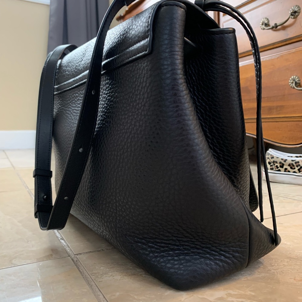 Leather | diaper bag or laptop bag; multiple functions